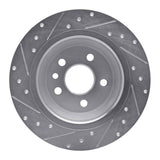 Dynamic Friction 2009-2015 Ford Focus RS (Mexico) Rear Right Drilled & Slotted Silver Brake Rotor by Dynamic Friction Company 631-11022R