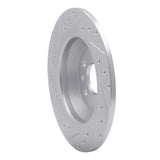 Dynamic Friction 2009-2015 Ford Focus RS (Mexico) Rear Right Drilled & Slotted Silver Brake Rotor by Dynamic Friction Company 631-11022R