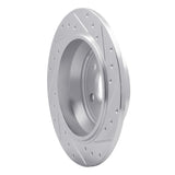 Dynamic Friction 2013-2015 Land Rover LR2 Rear Left Drilled & Slotted Silver Brake Rotor by Dynamic Friction Company 631-11024L
