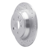 Dynamic Friction 2013-2015 Land Rover LR2 Rear Right Drilled & Slotted Silver Brake Rotor by Dynamic Friction Company 631-11024R