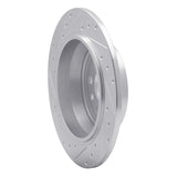 Dynamic Friction 2013-2015 Land Rover LR2 Rear Right Drilled & Slotted Silver Brake Rotor by Dynamic Friction Company 631-11024R