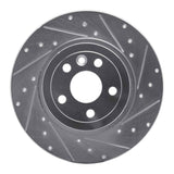 Dynamic Friction 2016-2019 Land Rover Range Rover Evoque Rear Right Drilled & Slotted Silver Brake Rotor by Dynamic Friction Company 631-11028R