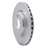 Dynamic Friction 2018-2020 Land Rover Range Rover Sport Rear Left Drilled & Slotted Silver Brake Rotor by Dynamic Friction Company 631-11031L