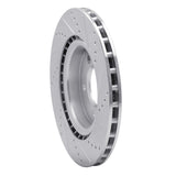 Dynamic Friction 2018-2020 Land Rover Range Rover Sport Rear Left Drilled & Slotted Silver Brake Rotor by Dynamic Friction Company 631-11031L
