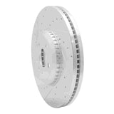 Dynamic Friction 2020-2025 Jaguar E-Pace Front Left Drilled & Slotted Silver Brake Rotor by Dynamic Friction Company 631-11033L