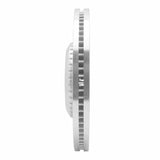 Dynamic Friction 2020-2025 Jaguar E-Pace Front Left Drilled & Slotted Silver Brake Rotor by Dynamic Friction Company 631-11033L