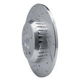 Dynamic Friction 2020-2022 Jaguar E-Pace Rear Left Drilled & Slotted Silver Brake Rotor by Dynamic Friction Company 631-11034L