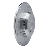 Dynamic Friction 2020-2022 Jaguar E-Pace Rear Right Drilled & Slotted Silver Brake Rotor by Dynamic Friction Company 631-11034R