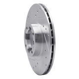R1 Concepts 1985-1994 Subaru DL Front Left Drilled & Slotted Silver Brake Rotor by R1 Concepts 631-13000L