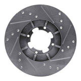 R1 Concepts 1985-1994 Subaru DL Front Left Drilled & Slotted Silver Brake Rotor by R1 Concepts 631-13000L