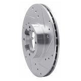 R1 Concepts 1985-1994 Subaru XT Front Right Drilled & Slotted Silver Brake Rotor by R1 Concepts 631-13000R