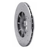 R1 Concepts 1985-1994 Subaru XT Front Right Drilled & Slotted Silver Brake Rotor by R1 Concepts 631-13000R