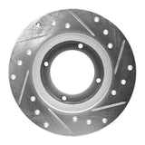 R1 Concepts 1985-1991 Subaru RX Rear Left Drilled & Slotted Silver Brake Rotor by R1 Concepts 631-13001L
