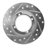 R1 Concepts 1985-1991 Subaru RX Rear Left Drilled & Slotted Silver Brake Rotor by R1 Concepts 631-13001L