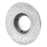 R1 Concepts 1985-1991 Subaru RX Rear Left Drilled & Slotted Silver Brake Rotor by R1 Concepts 631-13001L