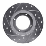 R1 Concepts 1985-1991 Subaru GL Rear Right Drilled & Slotted Silver Brake Rotor by R1 Concepts 631-13001R