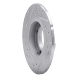 R1 Concepts 1985-1991 Subaru GL Rear Right Drilled & Slotted Silver Brake Rotor by R1 Concepts 631-13001R