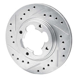 R1 Concepts 1987-1994 Subaru Justy Front Left Drilled & Slotted Silver Brake Rotor by R1 Concepts 631-13002L