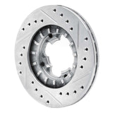 R1 Concepts 1987-1994 Subaru Justy Front Left Drilled & Slotted Silver Brake Rotor by R1 Concepts 631-13002L