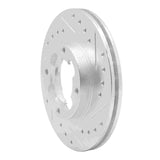 R1 Concepts 1987-1994 Subaru Justy Front Right Drilled & Slotted Silver Brake Rotor by R1 Concepts 631-13002R
