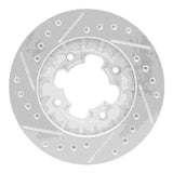 R1 Concepts 1987-1994 Subaru Justy Front Right Drilled & Slotted Silver Brake Rotor by R1 Concepts 631-13002R