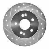 R1 Concepts 1988-1991 Subaru XT Rear Left Drilled & Slotted Silver Brake Rotor by R1 Concepts 631-13004L