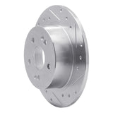 R1 Concepts 1988-1991 Subaru XT Rear Right Drilled & Slotted Silver Brake Rotor by R1 Concepts 631-13004R