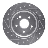 R1 Concepts 1988-1991 Subaru XT Rear Right Drilled & Slotted Silver Brake Rotor by R1 Concepts 631-13004R