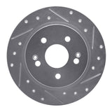 R1 Concepts 1988-1991 Subaru XT Rear Right Drilled & Slotted Silver Brake Rotor by R1 Concepts 631-13004R