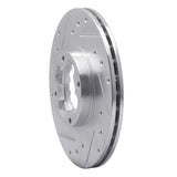 R1 Concepts 1989-1994 Subaru Justy Front Left Drilled & Slotted Silver Brake Rotor by R1 Concepts 631-13006L