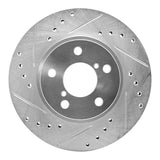 R1 Concepts 1990-2001 Subaru Impreza Front Left Drilled & Slotted Silver Brake Rotor by R1 Concepts 631-13007L