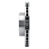 R1 Concepts 1990-2001 Subaru Impreza Front Left Drilled & Slotted Silver Brake Rotor by R1 Concepts 631-13007L