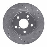 R1 Concepts 1990-2001 Subaru Impreza Front Right Drilled & Slotted Silver Brake Rotor by R1 Concepts 631-13007R
