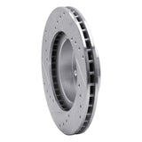 R1 Concepts 1990-2001 Subaru Impreza Front Right Drilled & Slotted Silver Brake Rotor by R1 Concepts 631-13007R