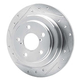 R1 Concepts 1990-2008 Saab 9-2X Rear Left Drilled & Slotted Silver Brake Rotor by R1 Concepts 631-13008L
