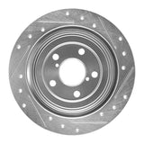 R1 Concepts 1990-2008 Saab 9-2X Rear Left Drilled & Slotted Silver Brake Rotor by R1 Concepts 631-13008L