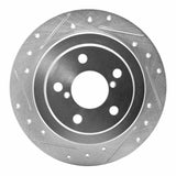 R1 Concepts 1990-2008 Saab 9-2X Rear Left Drilled & Slotted Silver Brake Rotor by R1 Concepts 631-13008L