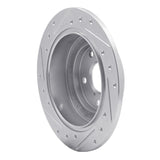 R1 Concepts 1990-2008 Saab 9-2X Rear Right Drilled & Slotted Silver Brake Rotor by R1 Concepts 631-13008R