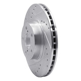 R1 Concepts 1990-2016 Saab 9-2X Front Left Drilled & Slotted Silver Brake Rotor by R1 Concepts 631-13009L