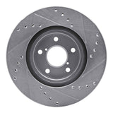 R1 Concepts 1990-2016 Saab 9-2X Front Left Drilled & Slotted Silver Brake Rotor by R1 Concepts 631-13009L