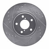 R1 Concepts 1990-2016 Saab 9-2X Front Left Drilled & Slotted Silver Brake Rotor by R1 Concepts 631-13009L