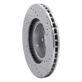 R1 Concepts 1990-2016 Saab 9-2X Front Left Drilled & Slotted Silver Brake Rotor by R1 Concepts 631-13009L