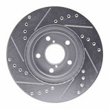 R1 Concepts 1990-2016 Saab 9-2X Front Right Drilled & Slotted Silver Brake Rotor by R1 Concepts 631-13009R