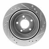 R1 Concepts 1990-1994 Subaru Legacy Rear Left Drilled & Slotted Silver Brake Rotor by R1 Concepts 631-13010L