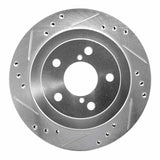 R1 Concepts 1990-1994 Subaru Legacy Rear Left Drilled & Slotted Silver Brake Rotor by R1 Concepts 631-13010L