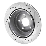 R1 Concepts 1990-1994 Subaru Legacy Rear Left Drilled & Slotted Silver Brake Rotor by R1 Concepts 631-13010L
