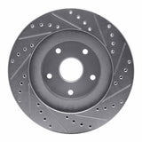 R1 Concepts 1992-1997 Subaru SVX Front Left Drilled & Slotted Silver Brake Rotor by R1 Concepts 631-13011L