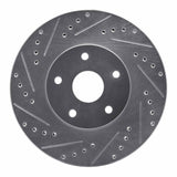 R1 Concepts 1992-1997 Subaru SVX Front Left Drilled & Slotted Silver Brake Rotor by R1 Concepts 631-13011L