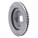 R1 Concepts 1992-1997 Subaru SVX Front Left Drilled & Slotted Silver Brake Rotor by R1 Concepts 631-13011L