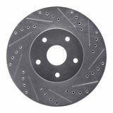 R1 Concepts 1992-1997 Subaru SVX Front Right Drilled & Slotted Silver Brake Rotor by R1 Concepts 631-13011R